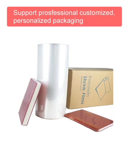 Custom Hot Sale POF Shrink Wrap Film Roll POF Heat Shrink Film For Packaging Book