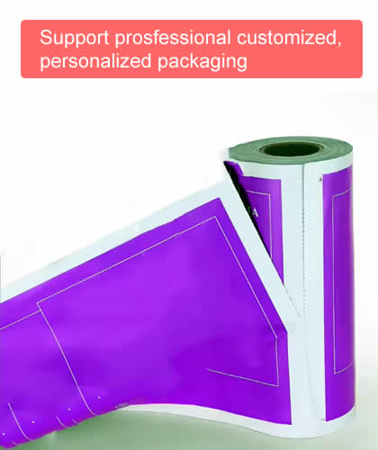 Single-sided pre-opening courier bag for e-commerce automatic packing machine pre-opening continuous roll packing bags