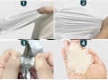 Single-sided pre-opening courier bag for e-commerce automatic packing machine pre-opening continuous roll packing bags