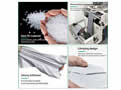 Single-sided pre-opening courier bag for e-commerce automatic packing machine pre-opening continuous roll packing bags